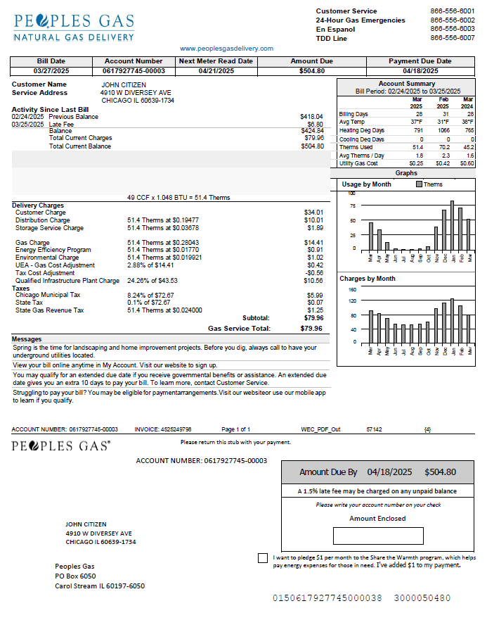  Minol USA business utility bill 